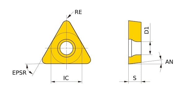 Mảnh tiện Mitsubishi TCMT090202-FP-Grade 2 Mảnh tiện Mitsubishi TCMT090202-FP-Grade - Ảnh 2