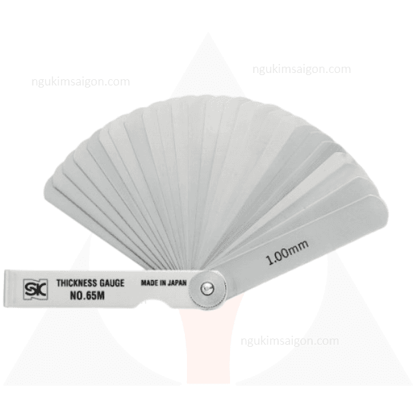 Bộ căn lá đo khe hở 0.01-1mm 19 lá, CS-150ML 1 căn lá đo khe hở
