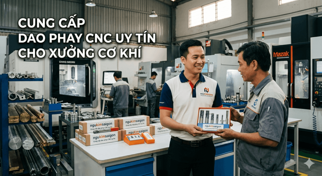 Cung cấp dao phay CNC uy tín cho xưởng cơ khí