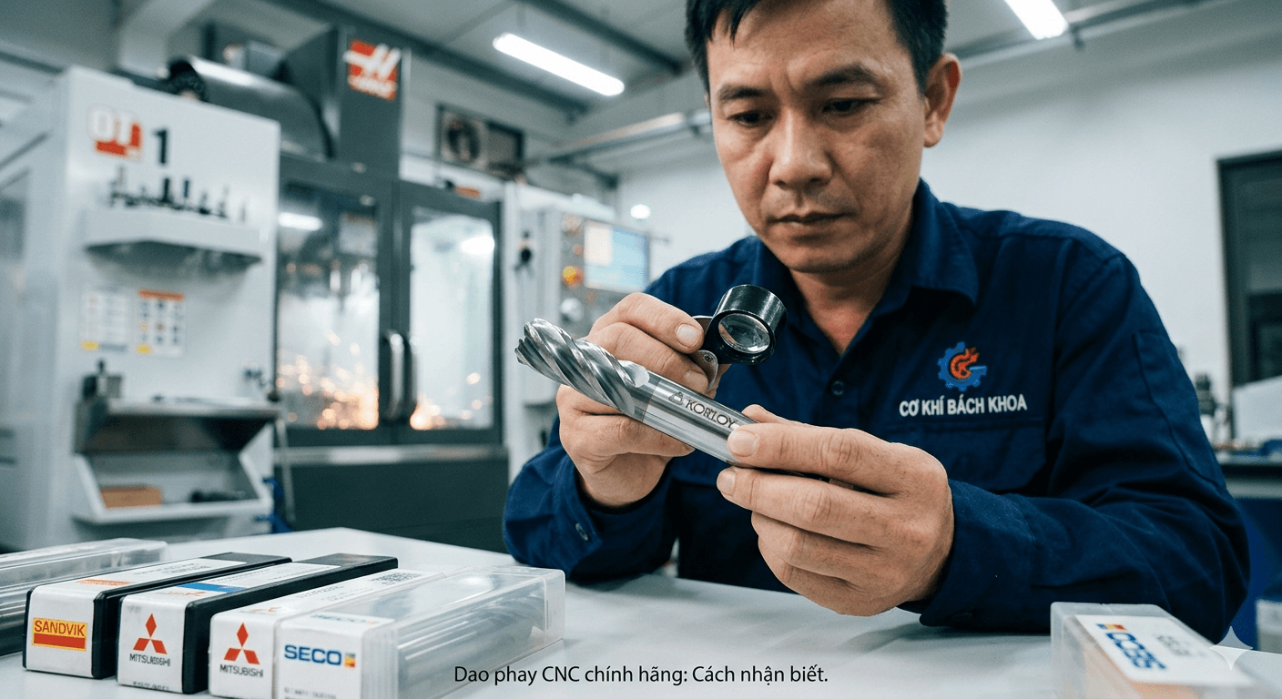 Dao phay CNC chính hãng – cách chọn đúng và tránh hàng giả 1 Dao phay CNC chính hãng – cách chọn đúng và tránh hàng giả
