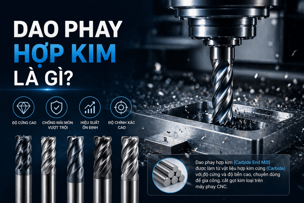 Dao phay hợp kim là gì? Cách chọn đúng cho CNC 1 Dao phay hợp kim là gì Cách chọn đúng cho CNC
