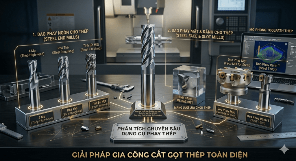 Dao phay thép là gì Cách chọn dao phay CNC chuẩn