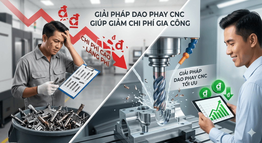 Giải pháp dao phay CNC giúp giảm chi phí gia công 1 Giải pháp dao phay CNC giúp giảm chi phí gia công