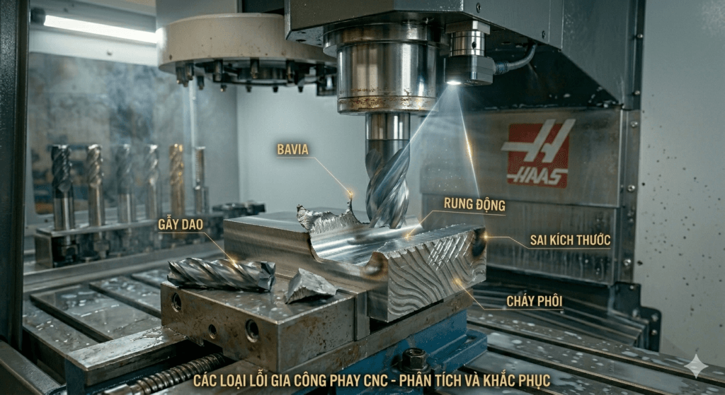 Lỗi gia công phay CNC và cách khắc phục hiệu quả 1 Lỗi gia công phay CNC